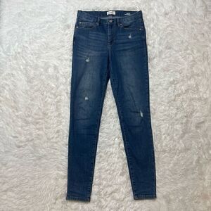 Nicole Miller SOHO Jeans Womens Sz 6 High Rise Skinny Blue Stretch Denim Pants
